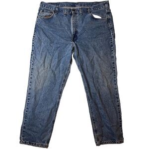 Carhartt Jeans Mens 44x30 Relaxed Fit Denim Blue Work RN# 14806